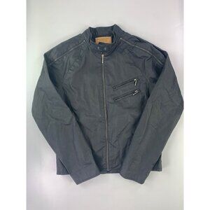 Guess Co. Men's M Black Motorcycle Style Jacket